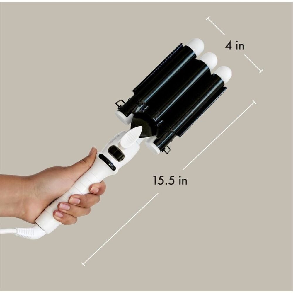 BONDIBOOST Wave Wand Hair Curling Iron Wand [32 mm / 1.25” Ceramic Tourmaline - Picture 4 of 12